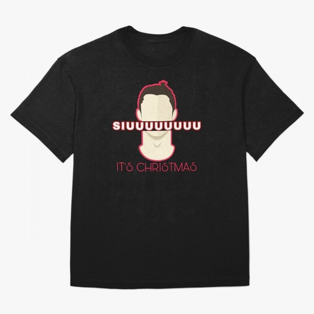 Siuuu it¡¯s Christmas CR7 funnu Oversized T-Shirt Bring Trophy Dreams to the FIFA World Cup 2026 Journey through CR7 and Messi Highlights, Argentina and Brazil Pride, Goal Celebration Energy, Supporter Heritage, Football Icons and Worldwide