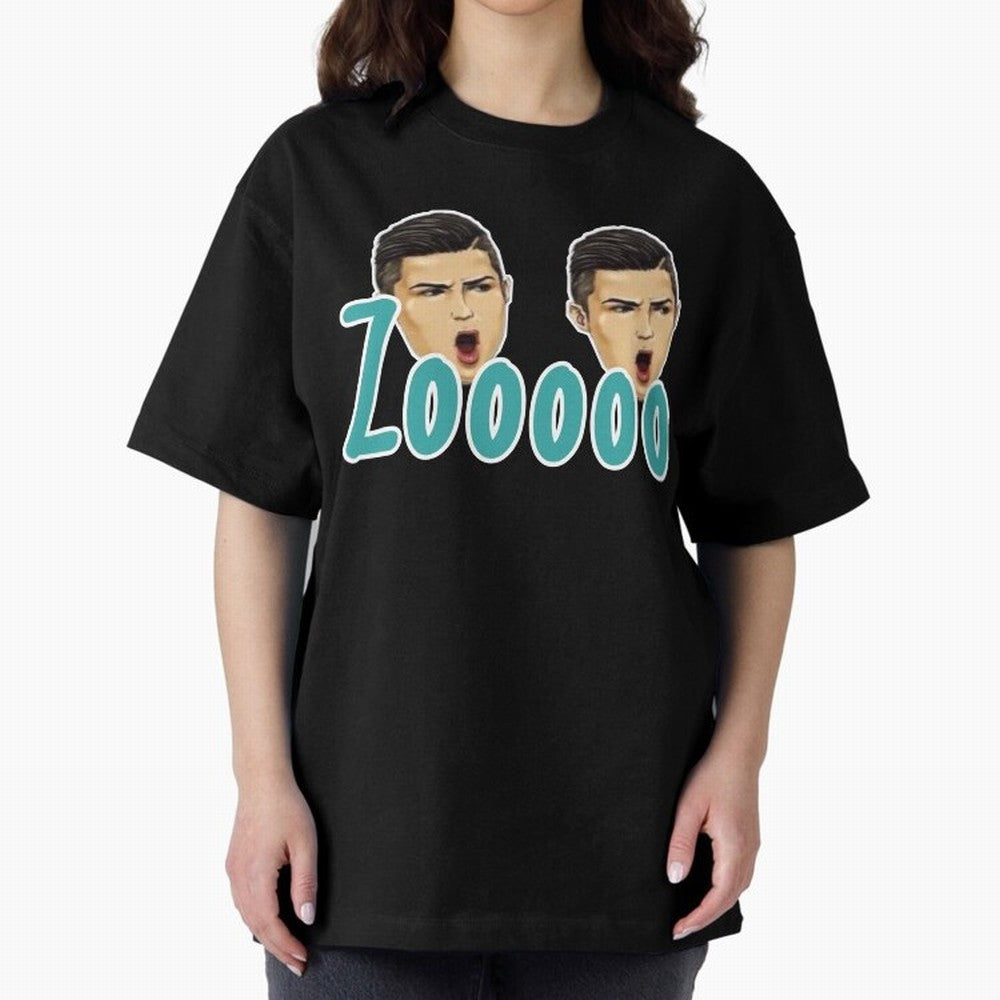 Zooo CR7 funny goal Oversized T-Shirt Make Every Match About the FIFA World Cup 2026 Journey through Neymar, Haaland and Cristiano Ronaldo Highlights, Portugal, Spain and Germany Pride, Stadium Chants, National Pride, Trophy Dreams and
