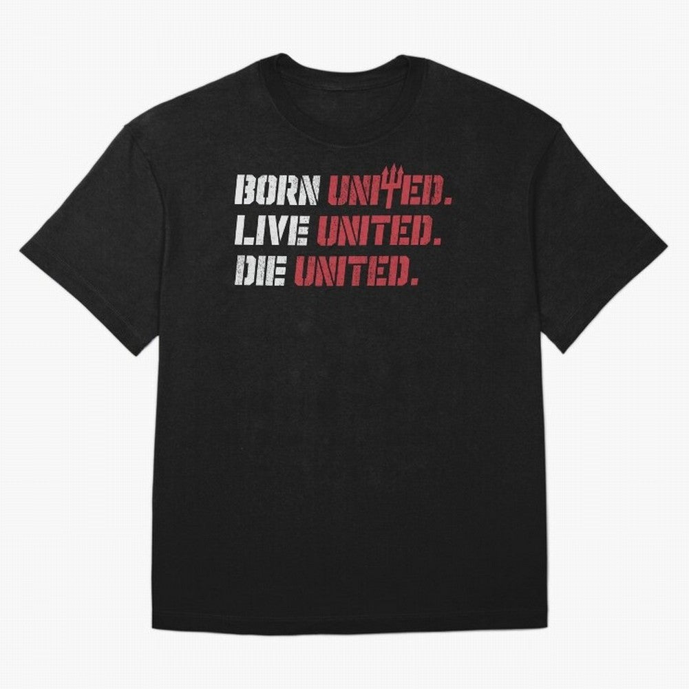 Manchester United - Born United Oversized T-Shirt Represent Football Lovers during FIFA World Cup 2026 Group Stage Made for Mbappe and Neymar, Germany Energy, Classic Soccer Heritage, Championship Pressure, Fan Loyalty and International Pride;