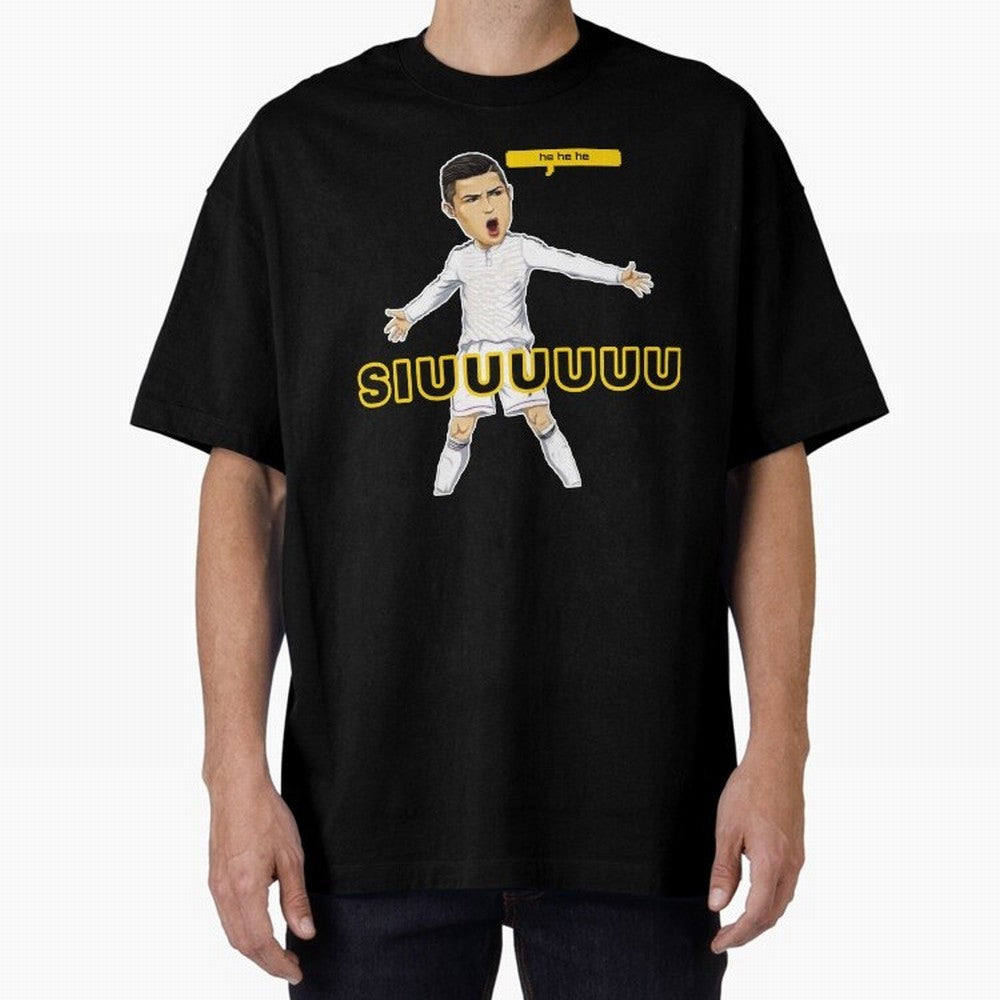hehehe suiii cristiano ronaldo goal Oversized T-Shirt Cheer for the FIFA World Cup 2026 Journey through Messi, Neymar and Mbappe Highlights, Argentina and Brazil Pride, Football History, Final Match Energy, Crowd Noise and Once in a Lifetime