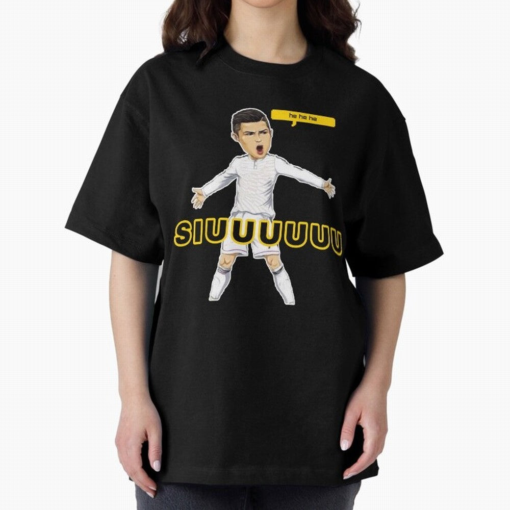 hehehe suiii cristiano ronaldo goal Oversized T-Shirt Cheer for the FIFA World Cup 2026 Journey through Messi, Neymar and Mbappe Highlights, Argentina and Brazil Pride, Football History, Final Match Energy, Crowd Noise and Once in a Lifetime