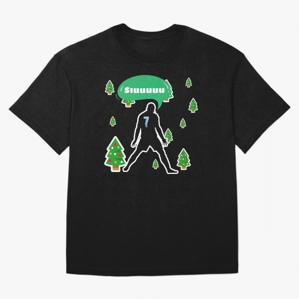 Christmas siuuu Cristiano ronaldo Oversized T-Shirt Carry the Colors and Pride of Global Football Passion for FIFA World Cup 2026 USA Canada Mexico, Centered on Haaland, Germany, Football Festival Excitement, Trophy Ambitions, Country Rivalries and