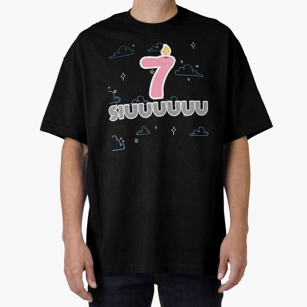 Siuuu 7 Cristiano ronaldo Oversized T-Shirt Bring Global Tournament Vibes to Global Football Passion for FIFA World Cup 2026, Inspired by Messi and Cristiano Ronaldo, Brazil, Worldwide Fan Energy, Dramatic Goals, Stadium Lights and Championship