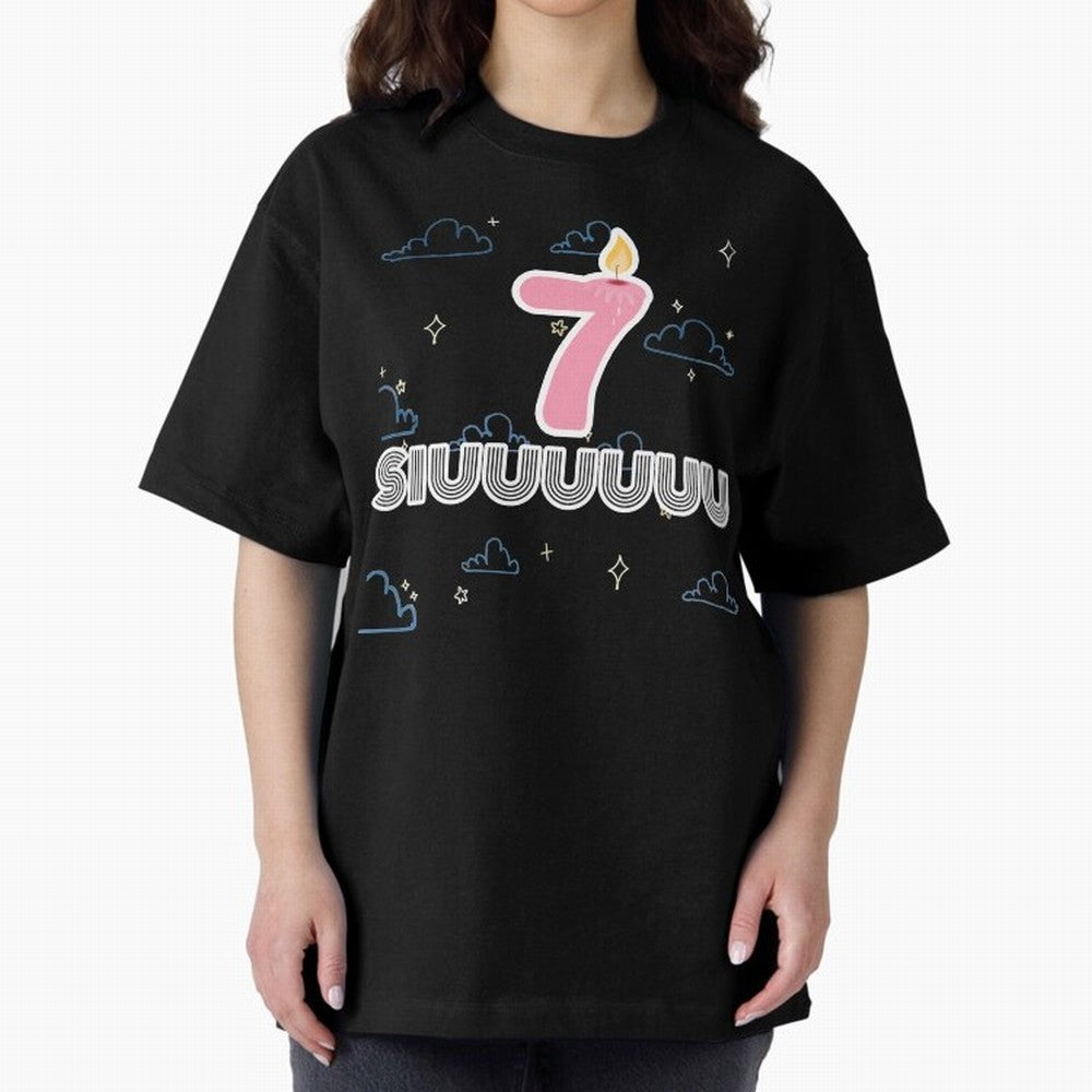 Siuuu 7 Cristiano ronaldo Oversized T-Shirt Bring Global Tournament Vibes to Global Football Passion for FIFA World Cup 2026, Inspired by Messi and Cristiano Ronaldo, Brazil, Worldwide Fan Energy, Dramatic Goals, Stadium Lights and Championship