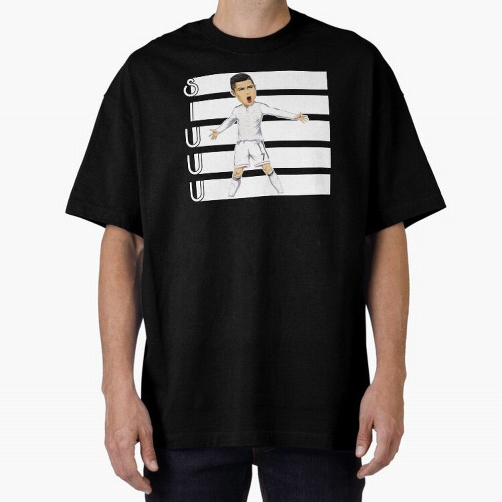 Siuuu Cristiano ronaldo goal Oversized T-Shirt Capture Match Day Hype around FIFA World Cup 2026 USA Canada Mexico, Messi and Cristiano Ronaldo, Germany, Sports Nostalgia, International Competition, Famous Players and Unforgettable Victories; Made