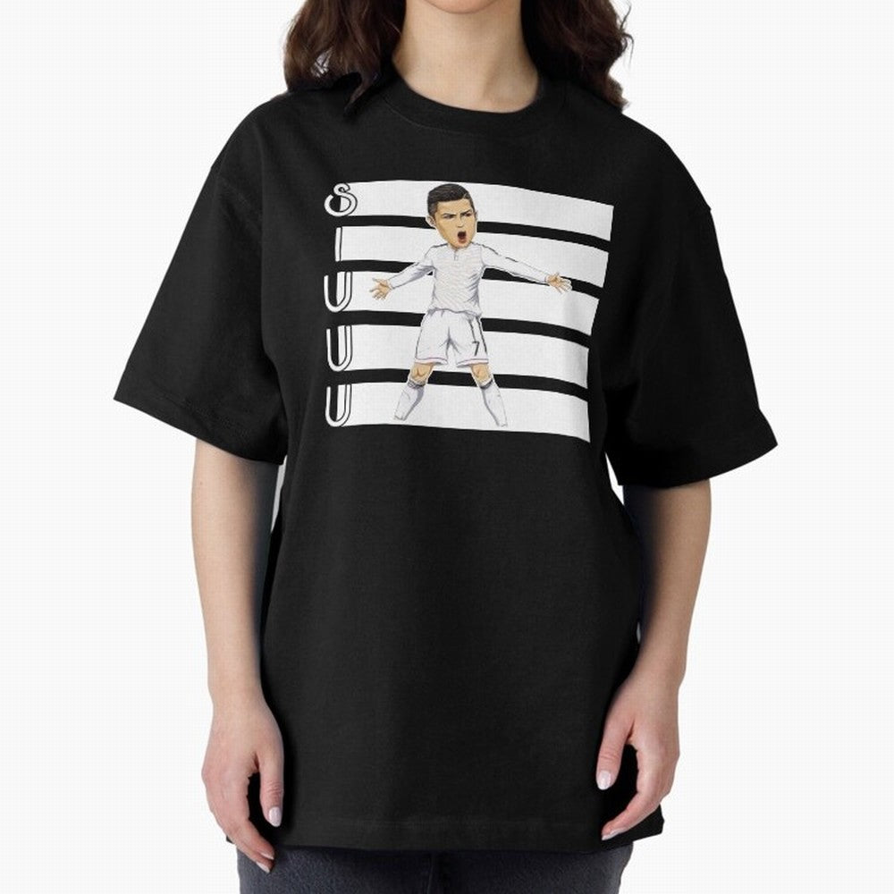 Siuuu Cristiano ronaldo goal Oversized T-Shirt Capture Match Day Hype around FIFA World Cup 2026 USA Canada Mexico, Messi and Cristiano Ronaldo, Germany, Sports Nostalgia, International Competition, Famous Players and Unforgettable Victories; Made