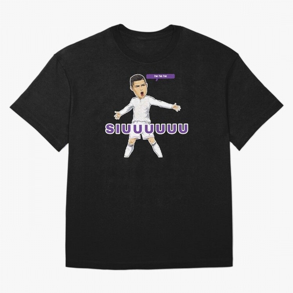 Hehehe siuuu Oversized T-Shirt Step into Match Day Hype around FIFA World Cup 2026 USA Canada Mexico, Messi, CR7 and Mbappe, Argentina, Champion Mindset, Group Stage Buzz, Knockout Tension and Passionate Fan Culture; Ideal for Passionate Fans Who