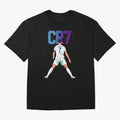 CR7 Oversized T-Shirt Celebrate the Magic of FIFA World Cup 2026 Spirit, Filled with France and Portugal, Cristiano Ronaldo, Haaland and CR7, Goal Celebration Energy, Supporter Heritage, Football Icons and Worldwide Tournament Joy; Made for