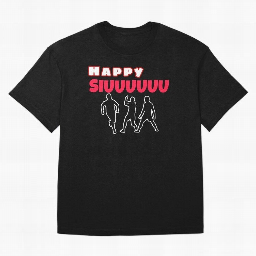 Happy siuuu CR7 goal Oversized T-Shirt Celebrate the Road through FIFA World Cup 2026 Group Stage Spirit, Driven by France, Messi, Fan Favorite Moments, National Team Passion, Big Match Drama and Soccer History; Perfect for Supporters Who Want Bold