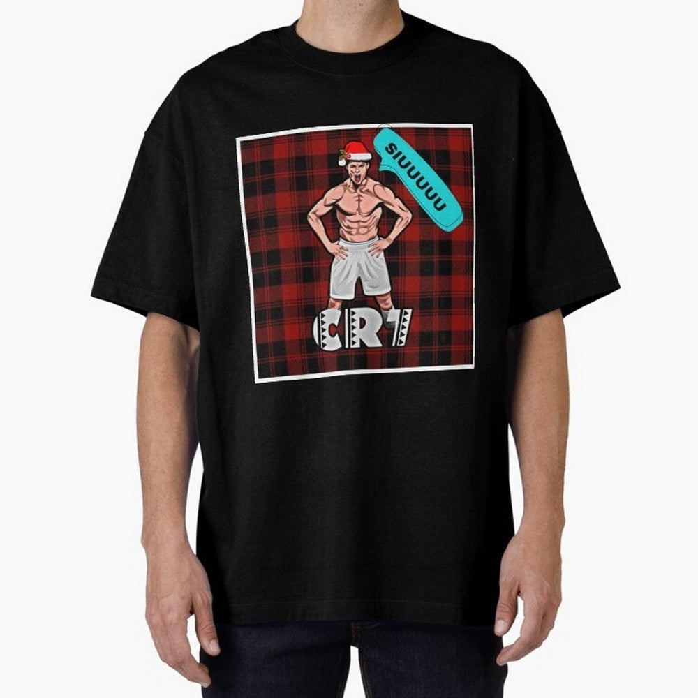 Siuuu Cristiano ronaldo goal Oversized T-Shirt Bring Stadium Energy to the FIFA World Cup 2026 Journey through Messi, CR7 and Mbappe Highlights, Brazil Pride, Worldwide Fan Energy, Dramatic Goals, Stadium Lights and Championship Celebrations; Great
