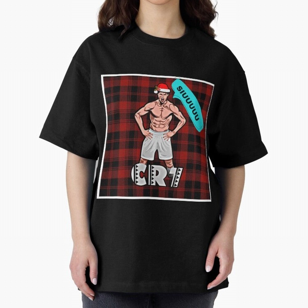 Siuuu Cristiano ronaldo goal Oversized T-Shirt Bring Stadium Energy to the FIFA World Cup 2026 Journey through Messi, CR7 and Mbappe Highlights, Brazil Pride, Worldwide Fan Energy, Dramatic Goals, Stadium Lights and Championship Celebrations; Great