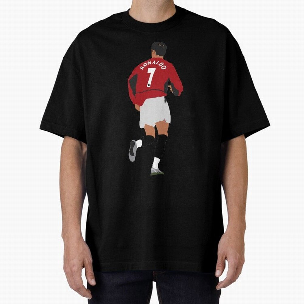 Ronaldo - Man Utd - 2004 Oversized T-Shirt Celebrate FIFA World Cup 2026 USA Canada Mexico Driven by Haaland, Germany Energy, Worldwide Fan Energy, Dramatic Goals, Stadium Lights and Championship Celebrations; Great for Supporters Who Love