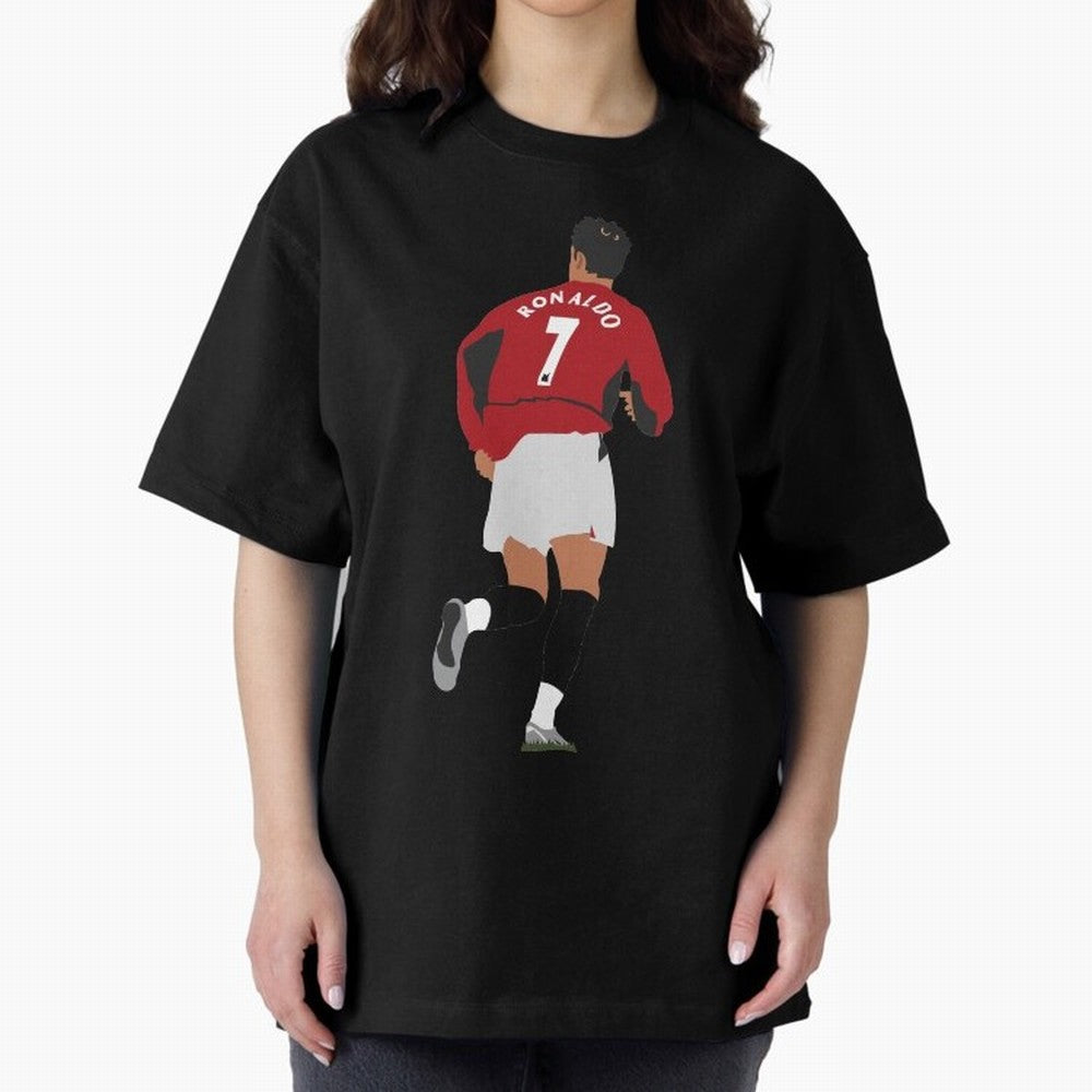 Ronaldo - Man Utd - 2004 Oversized T-Shirt Celebrate FIFA World Cup 2026 USA Canada Mexico Driven by Haaland, Germany Energy, Worldwide Fan Energy, Dramatic Goals, Stadium Lights and Championship Celebrations; Great for Supporters Who Love