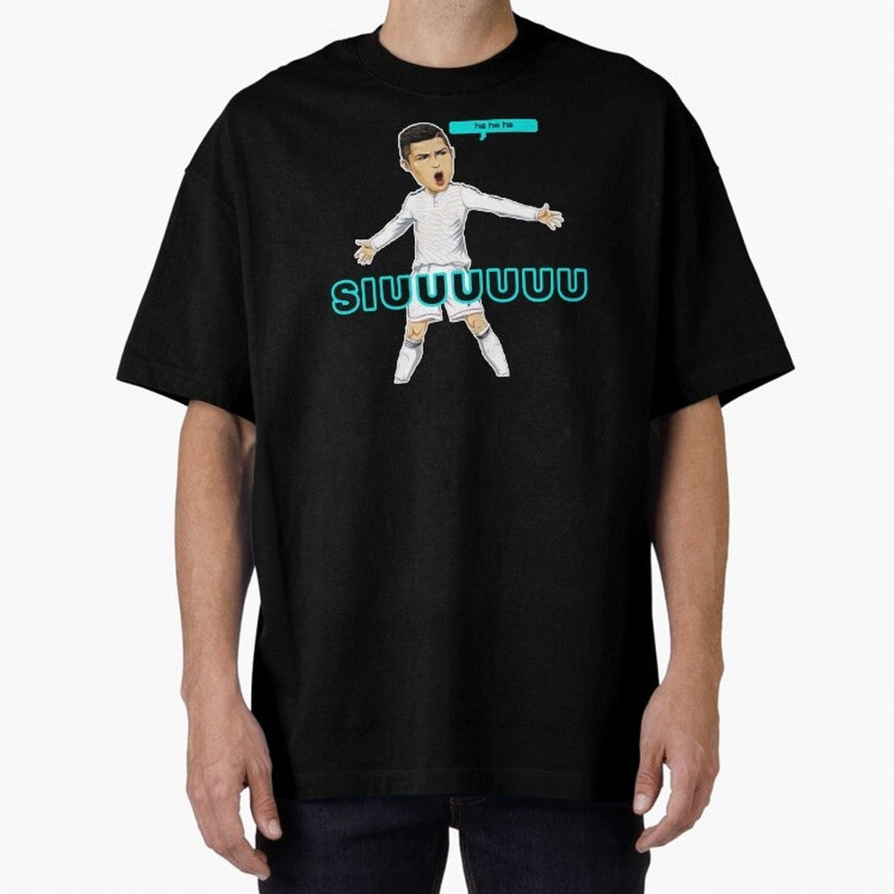 Hehehe siuuu Oversized T-Shirt Celebrate the Stars of FIFA World Cup 2026 with Messi and Cristiano Ronaldo, Argentina and Brazil Energy, Game Day Rituals, Football Legends, Country Pride and the Road to the Final; Created for Match Day Parties,