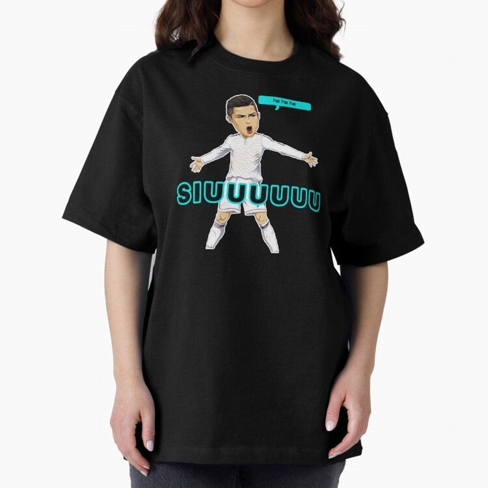 Hehehe siuuu Oversized T-Shirt Celebrate the Stars of FIFA World Cup 2026 with Messi and Cristiano Ronaldo, Argentina and Brazil Energy, Game Day Rituals, Football Legends, Country Pride and the Road to the Final; Created for Match Day Parties,