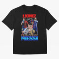 Lionel Messi GOAT: Barcelona & Argentina Oversized T-Shirt Feel the Roar of FIFA World Cup 2026 USA Canada Mexico Spirit, with France, Haaland and Mbappe, Classic Soccer Heritage, Championship Pressure, Fan Loyalty and International Pride; Created