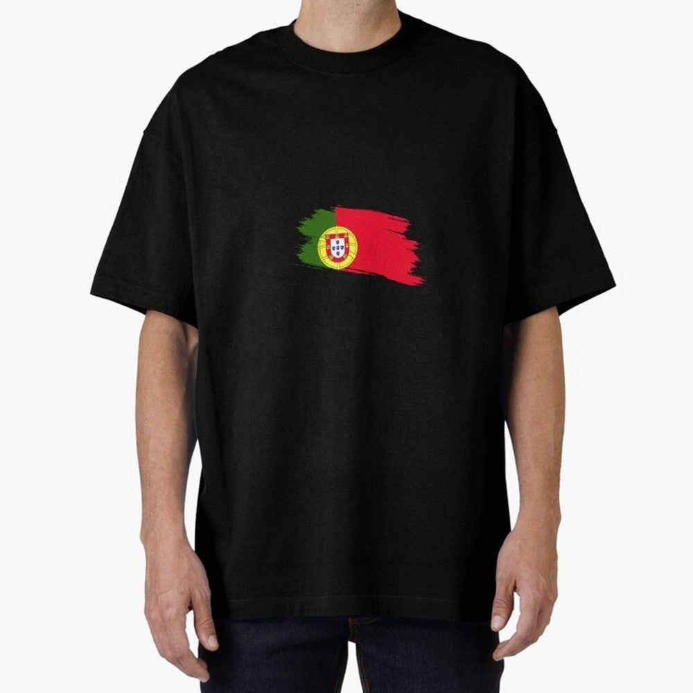 Portugal Oversized T-Shirt Keep the Legacy of FIFA World Cup 2026 Group Stage Spirit, Built around Portugal, Mbappe and Neymar, Worldwide Fan Energy, Dramatic Goals, Stadium Lights and Championship Celebrations; Great for Watch Parties, Sports