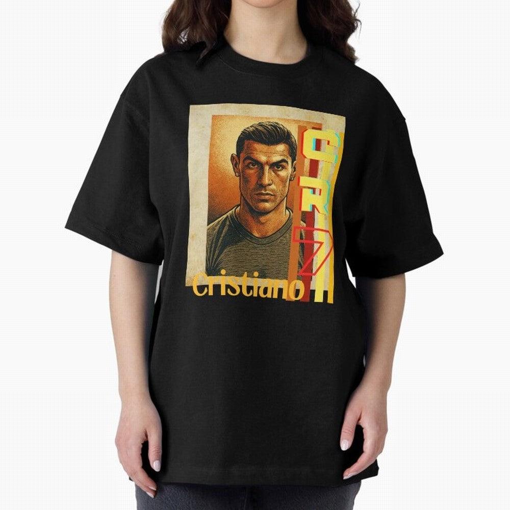 Cristiano Ronaldo Oversized T-Shirt Show Passion for the Stars of FIFA World Cup 2026 Highlighting Messi, Germany Energy, Game Day Rituals, Football Legends, Country Pride and the Road to the Final; Perfect for Fans, Collectors, Family Gatherings,
