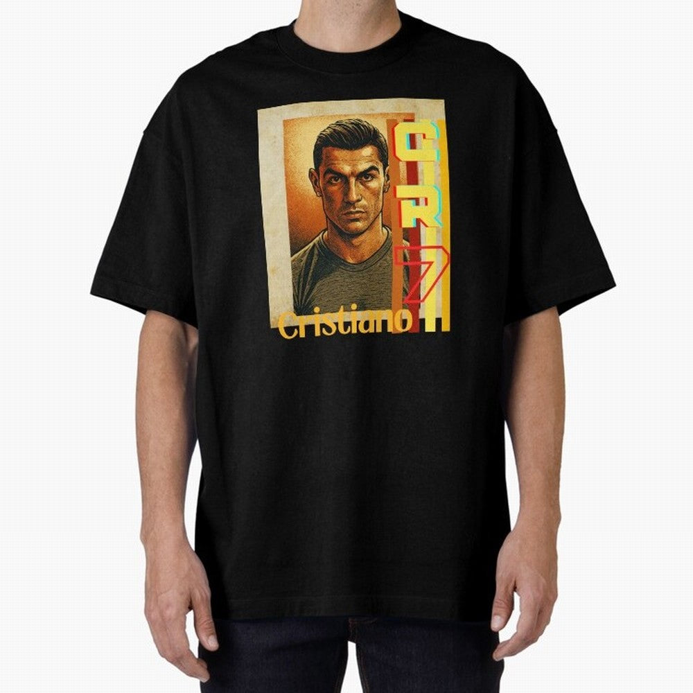 Cristiano Ronaldo Oversized T-Shirt Show Passion for the Stars of FIFA World Cup 2026 Highlighting Messi, Germany Energy, Game Day Rituals, Football Legends, Country Pride and the Road to the Final; Perfect for Fans, Collectors, Family Gatherings,