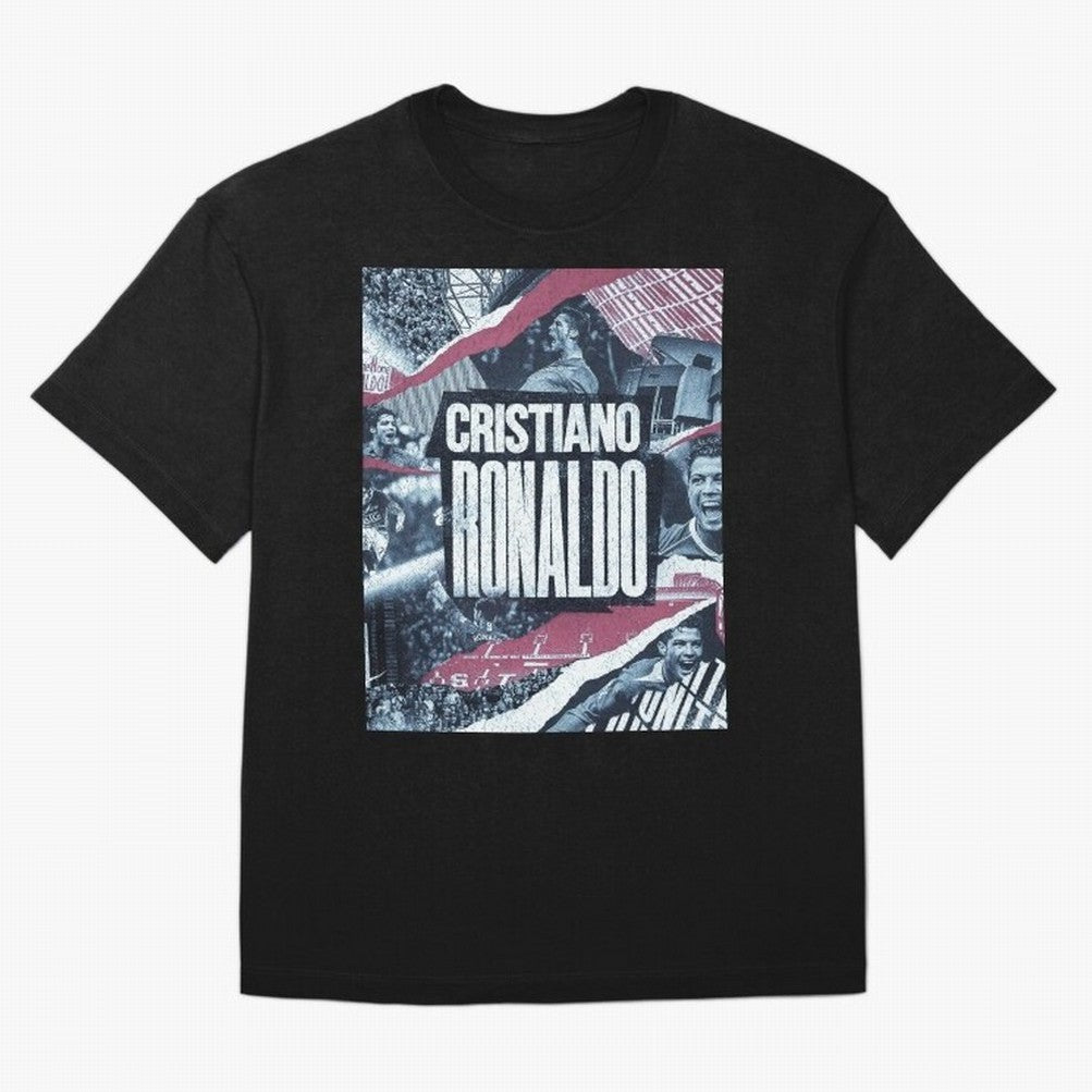 Cristiano Ronaldo Oversized T-Shirt Carry the Colors and Pride of Global Football Passion for FIFA World Cup 2026 Group Stage, Celebrating Haaland, Brazil, Portugal and Argentina, Vintage Soccer Flavor, Modern Football Stars, National Flags and