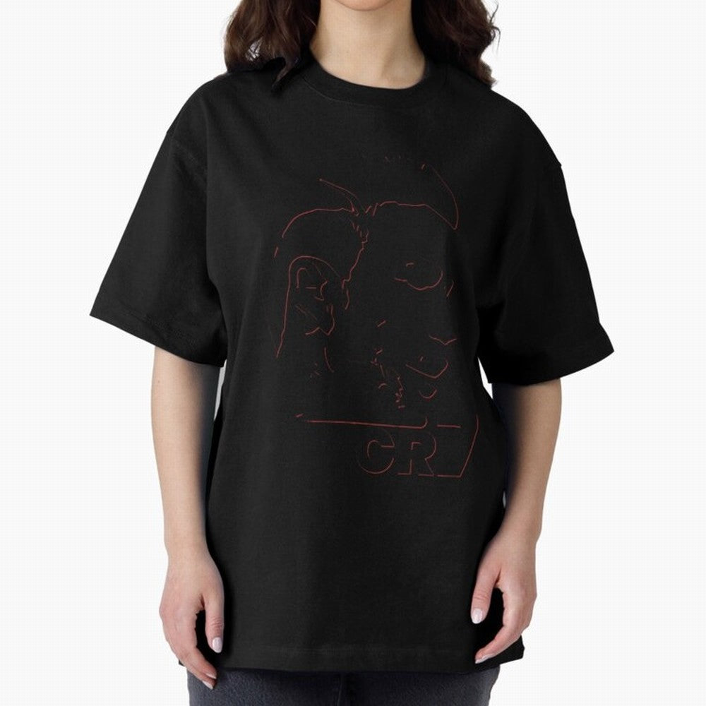CR7 cristiano ronaldo logo Oversized T-Shirt Celebrate Soccer Greatness during FIFA World Cup 2026 for Fans of Cristiano Ronaldo and France, Bringing Football Festival Excitement, Trophy Ambitions, Country Rivalries and Star Player Buzz; Created