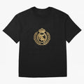 REAL MADRID GOLDEN Oversized T-Shirt Spotlight Global Football Passion for FIFA World Cup 2026 USA Canada Mexico, Filled with Mbappe and Neymar, Spain, Football Passion, Legendary Performances, Festival Vibes and Supporter Community; Perfect for