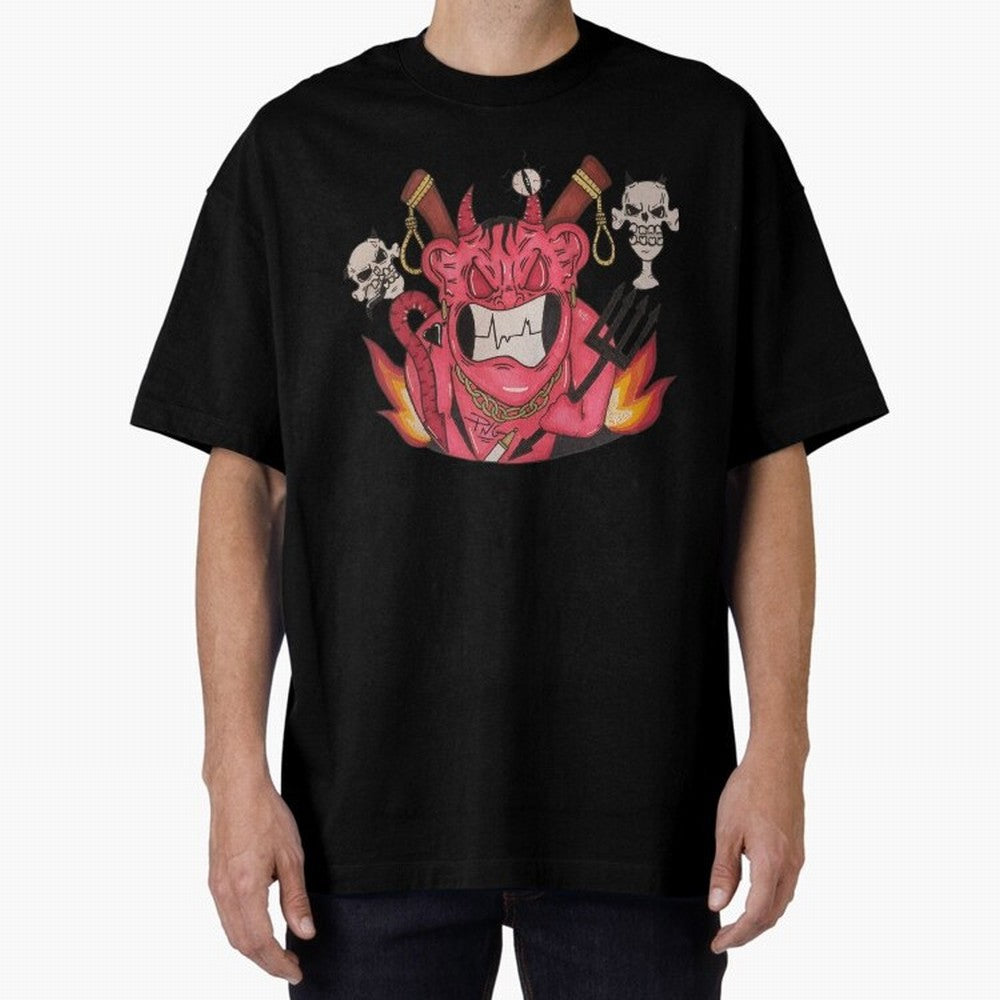 Devil Graffit Oversized T-Shirt Make the Season About Global Football Passion for FIFA World Cup 2026 USA Canada Mexico, with Haaland, Spain and Netherlands, Game Day Rituals, Football Legends, Country Pride and the Road to the Final; Great for