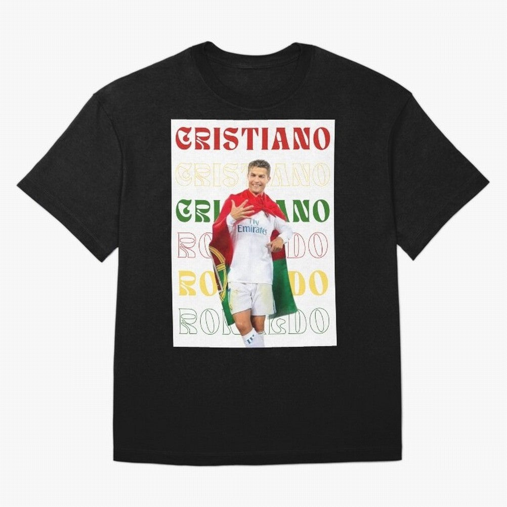 Cristiano Ronaldo designs Oversized T-Shirt Turn Up for FIFA World Cup 2026 USA Canada Mexico Driven by Messi and Cristiano Ronaldo, Portugal, Spain and Germany Energy, Championship Spirit, Famous Goals, Roaring Crowds and International Football