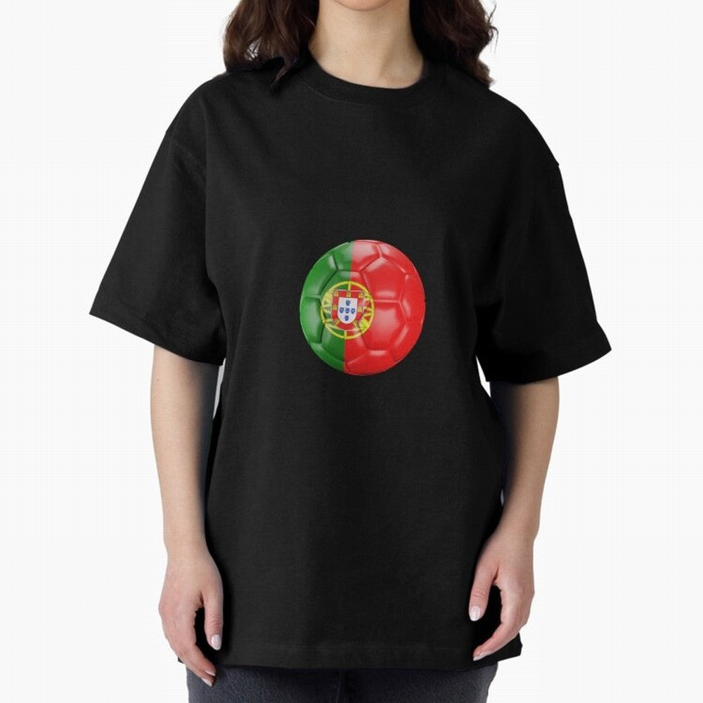 Portugal Oversized T-Shirt Follow FIFA World Cup 2026 with Messi, Brazil Energy, Champion Mindset, Group Stage Buzz, Knockout Tension and Passionate Fan Culture; Built for Supporters Chasing Trophy Dreams, Final Match Excitement and Global Football