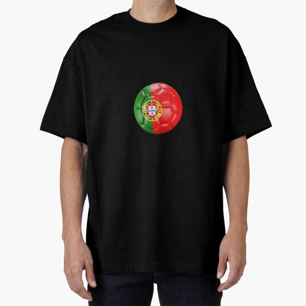 Portugal Oversized T-Shirt Follow FIFA World Cup 2026 with Messi, Brazil Energy, Champion Mindset, Group Stage Buzz, Knockout Tension and Passionate Fan Culture; Built for Supporters Chasing Trophy Dreams, Final Match Excitement and Global Football