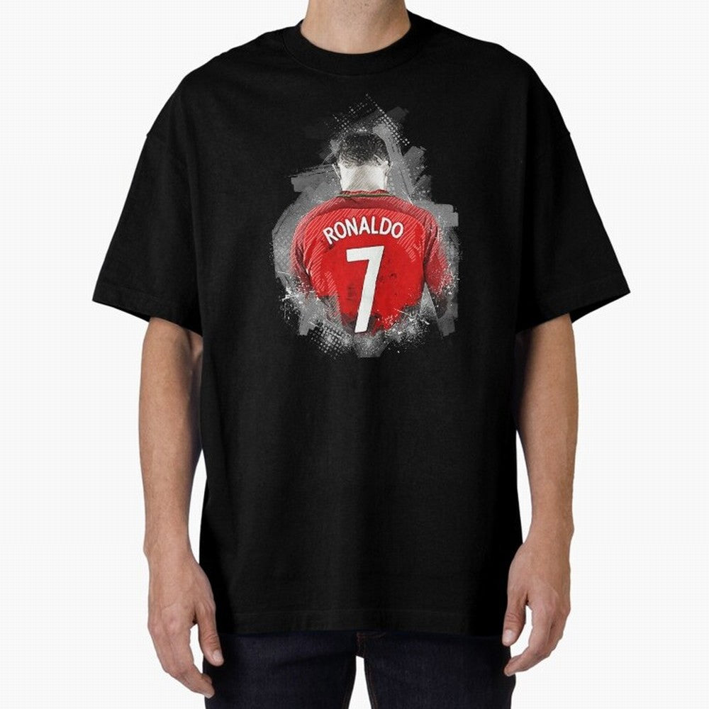 Cristiano Ronaldo Oversized T-Shirt Treasure Match Day Hype around FIFA World Cup 2026, CR7, Spain, Classic Soccer Heritage, Championship Pressure, Fan Loyalty and International Pride; Made for Die Hard Supporters, Soccer Lovers, Game Day Photos