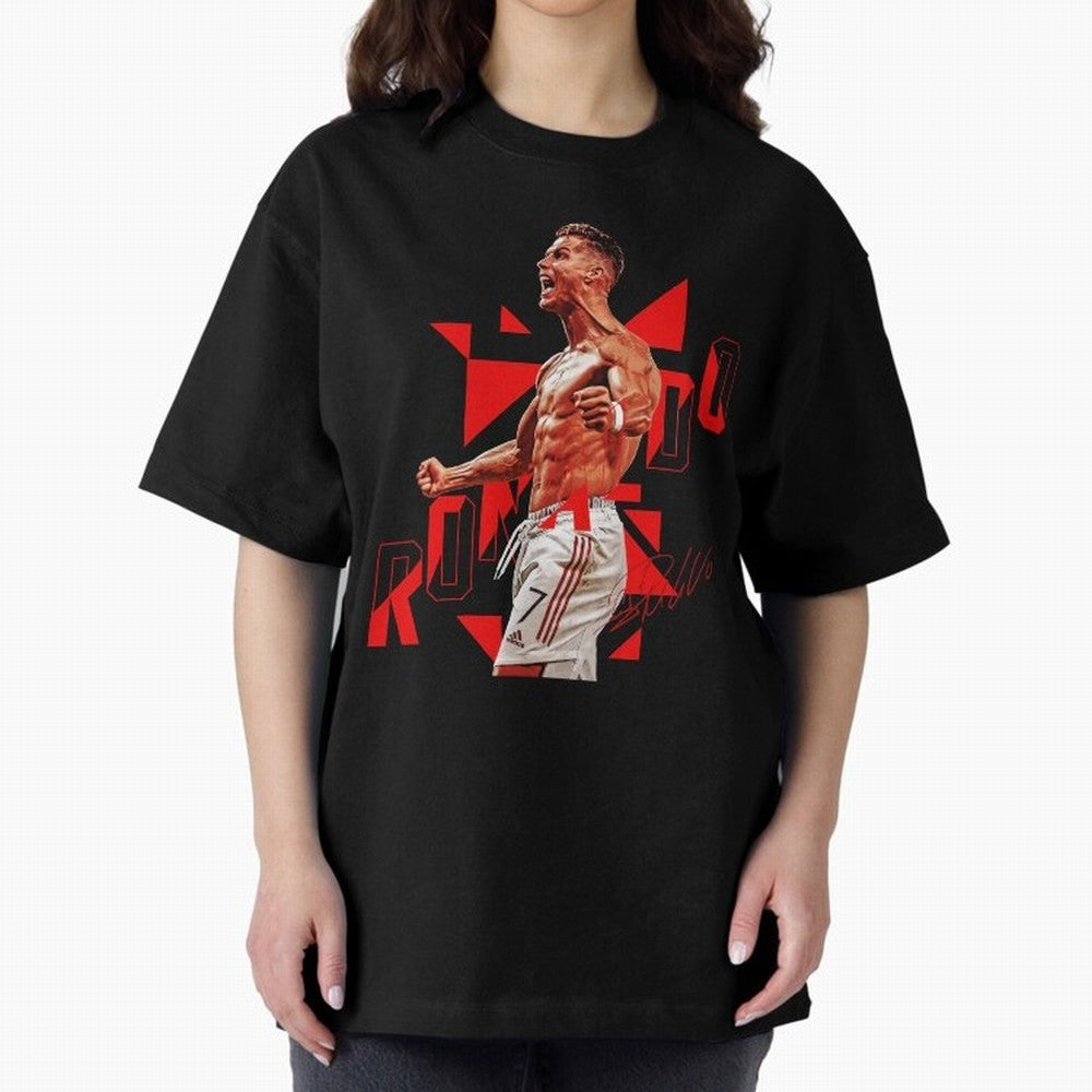 Cristiano Ronaldo Oversized T-Shirt Mark FIFA World Cup 2026 USA Canada Mexico Spirit, Driven by Argentina, Messi, Neymar and Mbappe, Game Day Rituals, Football Legends, Country Pride and the Road to the Final; Perfect for People Who Love