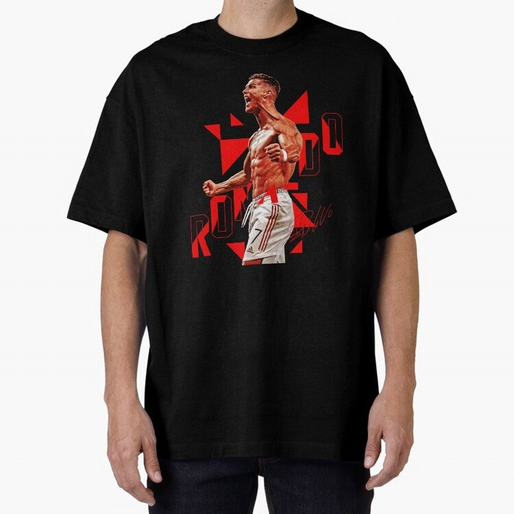 Cristiano Ronaldo Oversized T-Shirt Mark FIFA World Cup 2026 USA Canada Mexico Spirit, Driven by Argentina, Messi, Neymar and Mbappe, Game Day Rituals, Football Legends, Country Pride and the Road to the Final; Perfect for People Who Love