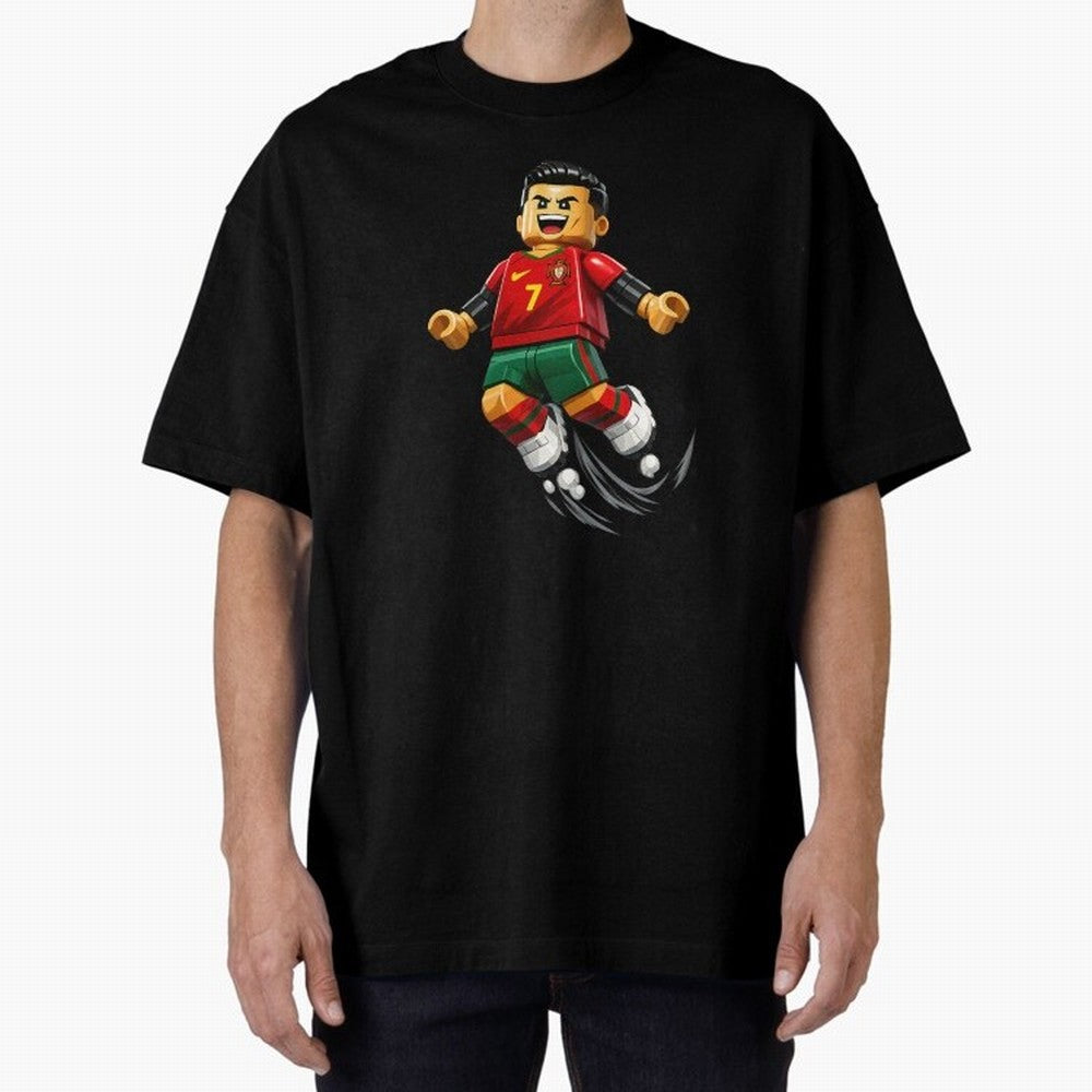 Cristiano Ronaldo. Siuuuuuu! Lego Mundial Oversized T-Shirt Carry FIFA World Cup 2026 USA Canada Mexico Filled with Cristiano Ronaldo, Germany Energy, Tournament Hype, Historic Matchups, Family Viewing Parties and Global Sports Pride; Made for