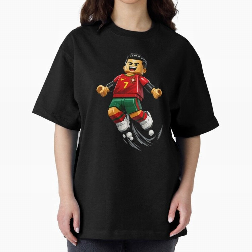 Cristiano Ronaldo. Siuuuuuu! Lego Mundial Oversized T-Shirt Carry FIFA World Cup 2026 USA Canada Mexico Filled with Cristiano Ronaldo, Germany Energy, Tournament Hype, Historic Matchups, Family Viewing Parties and Global Sports Pride; Made for