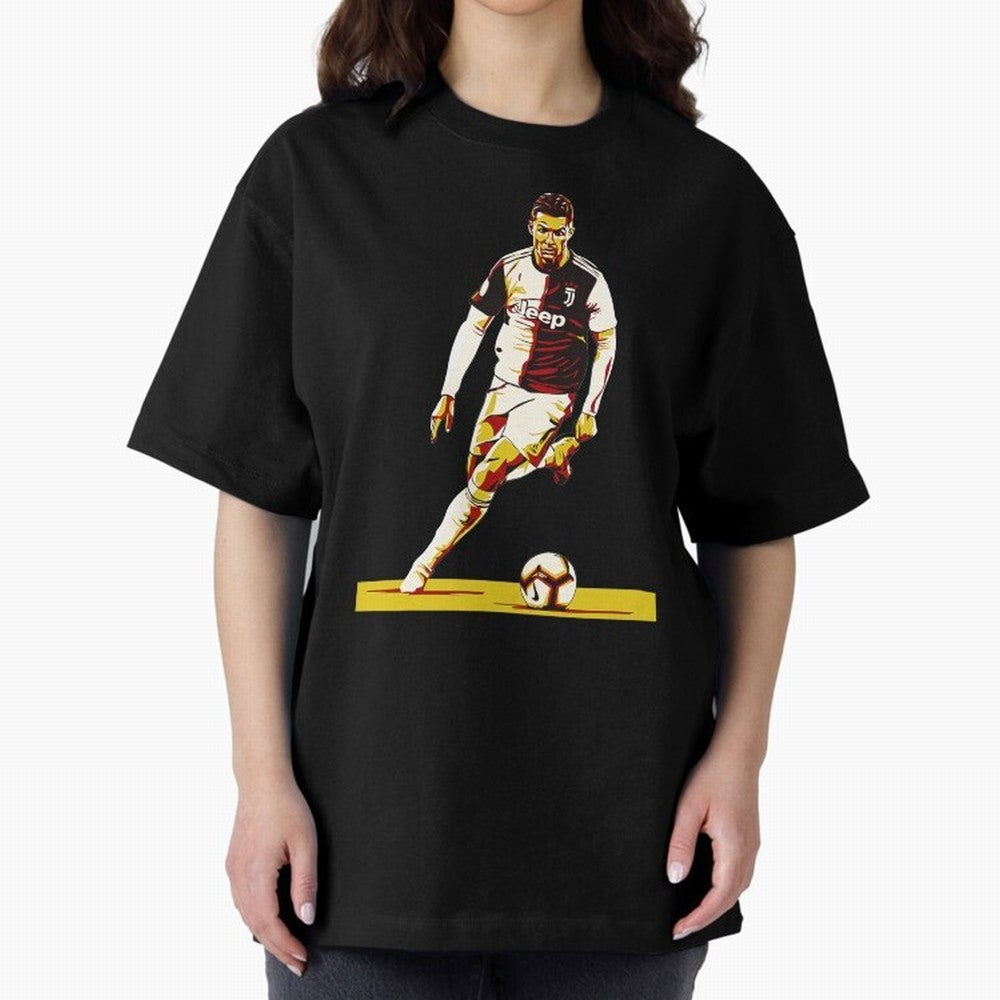 Cristiano Ronaldo Oversized T-Shirt Get Ready for FIFA World Cup 2026 for Fans of Haaland and Mbappe and Argentina and Brazil, Bringing Classic Soccer Heritage, Championship Pressure, Fan Loyalty and International Pride; Ideal for Passionate Fans