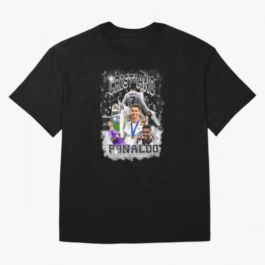 Cristiano Ronaldo Oversized T-Shirt Bring Stadium Energy to Global Football Passion for FIFA World Cup 2026, Capturing Messi and Cristiano Ronaldo, Portugal, Spain and Germany, Sports Nostalgia, International Competition, Famous Players and