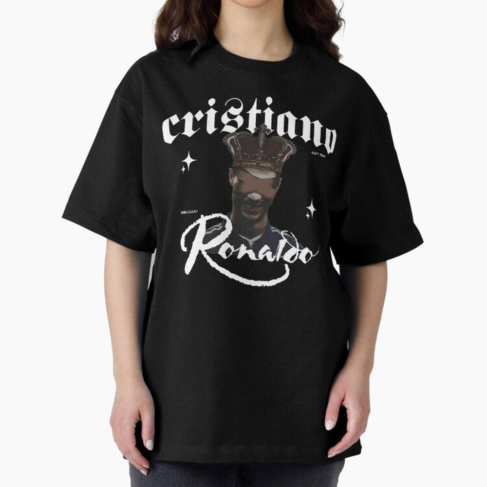 CR7 King edition Oversized T-Shirt Bring Global Tournament Vibes to FIFA World Cup 2026 USA Canada Mexico Driven by Neymar, Haaland and Cristiano Ronaldo, Brazil, Portugal and Argentina Energy, Champion Mindset, Group Stage Buzz, Knockout Tension
