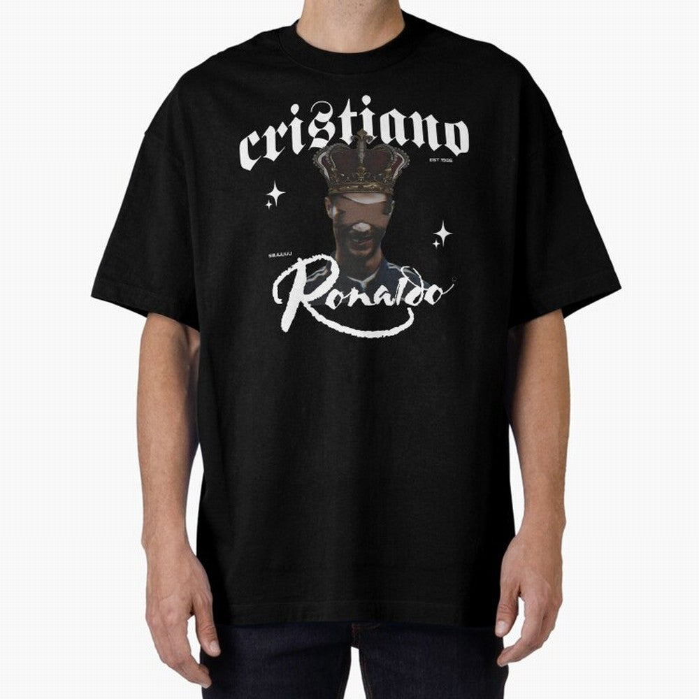 CR7 King edition Oversized T-Shirt Bring Global Tournament Vibes to FIFA World Cup 2026 USA Canada Mexico Driven by Neymar, Haaland and Cristiano Ronaldo, Brazil, Portugal and Argentina Energy, Champion Mindset, Group Stage Buzz, Knockout Tension