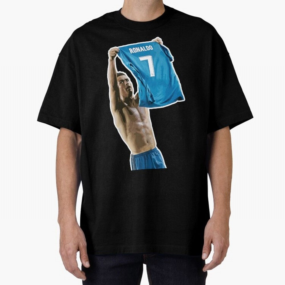 Cristiano Ronaldo Oversized T-Shirt Make Your Look Match FIFA World Cup 2026 USA Canada Mexico Spirit, Driven by Argentina and Brazil, Mbappe and Neymar, Football Passion, Legendary Performances, Festival Vibes and Supporter Community; Great for