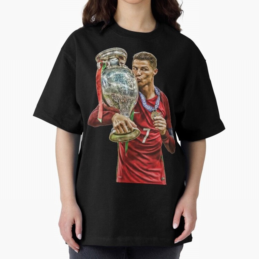 cristiano ronaldo Oversized T-Shirt Celebrate the Magic of Match Day Hype around FIFA World Cup 2026 USA Canada Mexico, Neymar, Haaland and Cristiano Ronaldo, England and Germany, Tournament Hype, Historic Matchups, Family Viewing Parties and