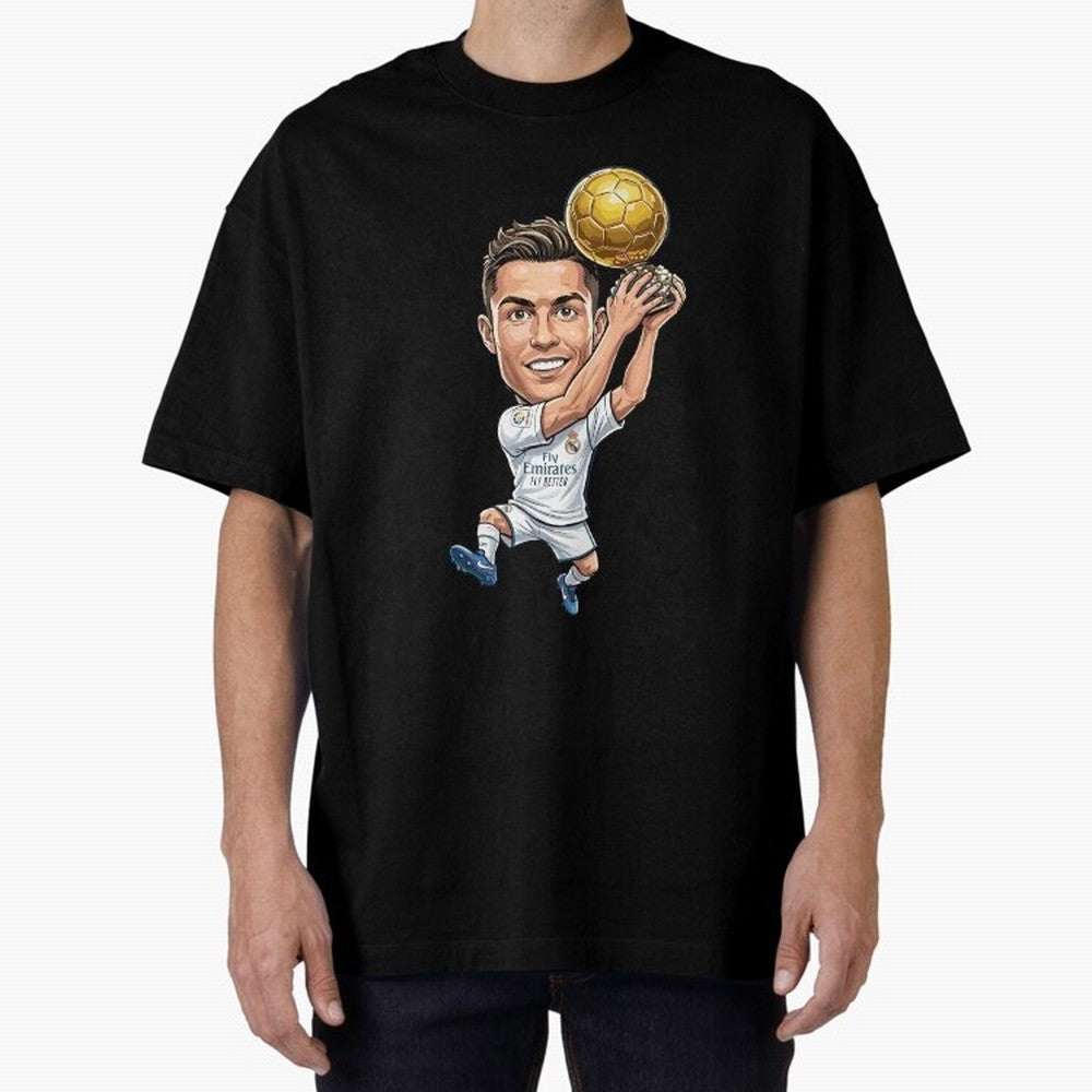 Cristiano Ronaldo Oversized T-Shirt Show Your Love for Match Day Hype around FIFA World Cup 2026, CR7 and Messi, England, Championship Spirit, Famous Goals, Roaring Crowds and International Football Unity; Built for Supporters Chasing Trophy