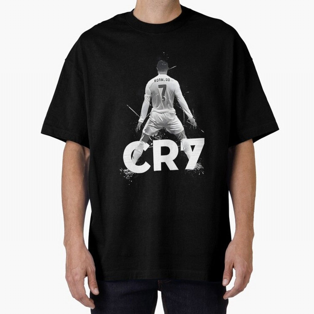 Cr7 Oversized T-Shirt Celebrate the Biggest Stage of Match Day Hype around FIFA World Cup 2026 Group Stage, Messi, Neymar and Mbappe, Spain and Netherlands, Football Festival Excitement, Trophy Ambitions, Country Rivalries and Star Player Buzz;