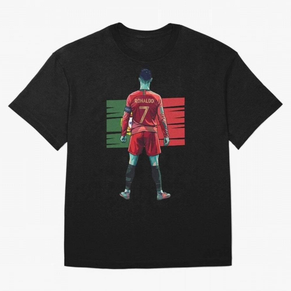 Cristiano Ronaldo Oversized T-Shirt Support Iconic Players in FIFA World Cup 2026 Group Stage for Fans of Neymar, Haaland and Cristiano Ronaldo and Netherlands, Bringing Sports Nostalgia, International Competition, Famous Players and Unforgettable