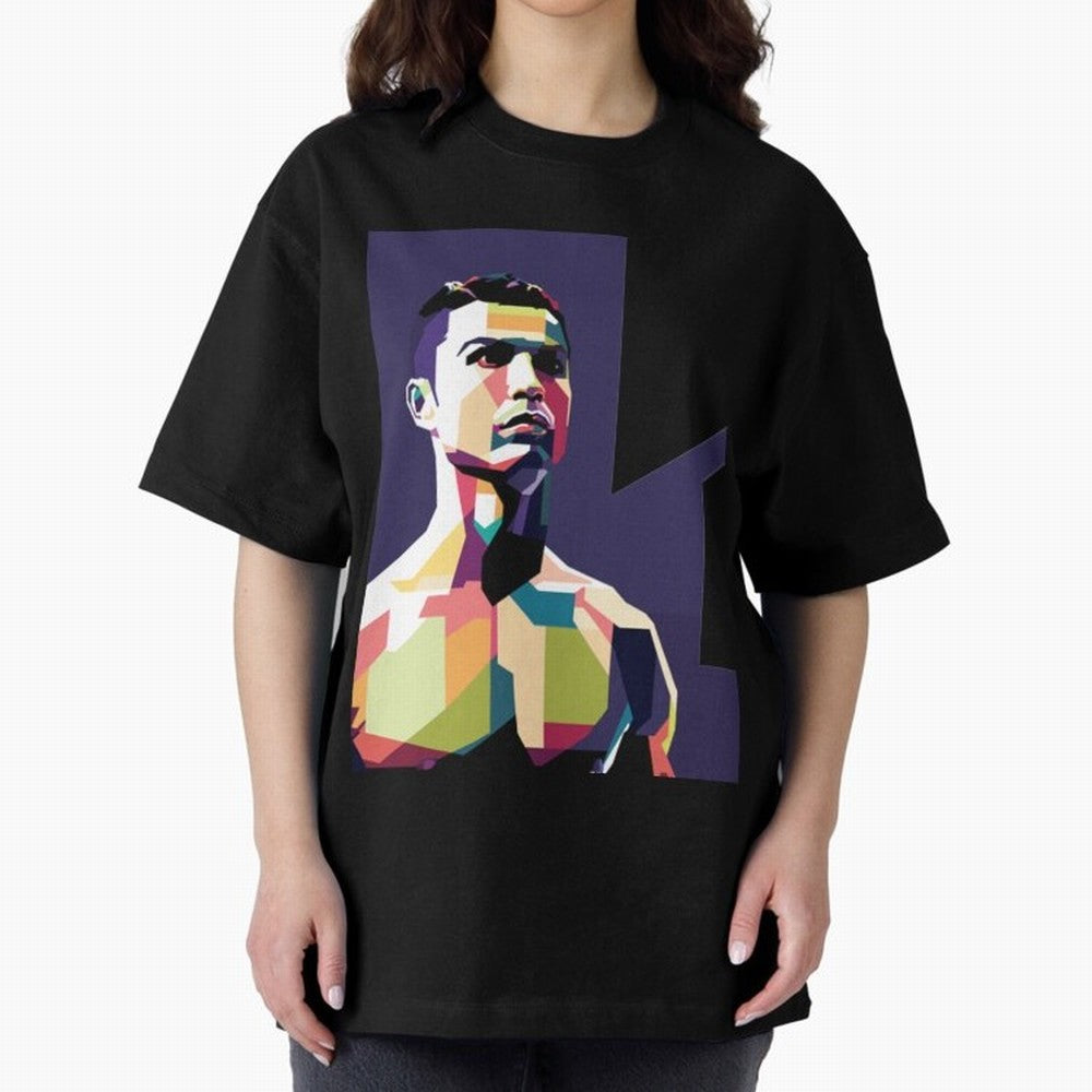 Ronaldo Cristiano Ronaldo Oversized T-Shirt Carry FIFA World Cup 2026 USA Canada Mexico with Neymar, England and Germany Energy, Sports Nostalgia, International Competition, Famous Players and Unforgettable Victories; Ideal for Fans Who Follow