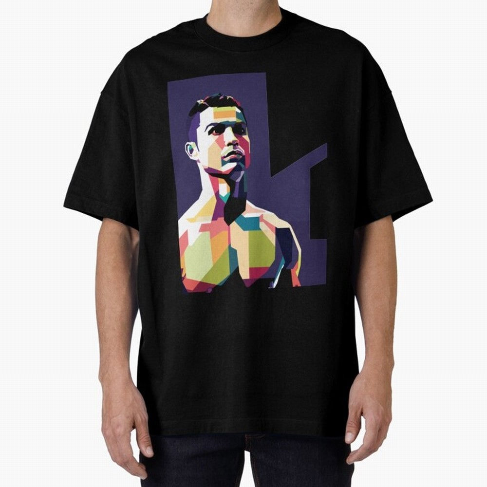 Ronaldo Cristiano Ronaldo Oversized T-Shirt Carry FIFA World Cup 2026 USA Canada Mexico with Neymar, England and Germany Energy, Sports Nostalgia, International Competition, Famous Players and Unforgettable Victories; Ideal for Fans Who Follow