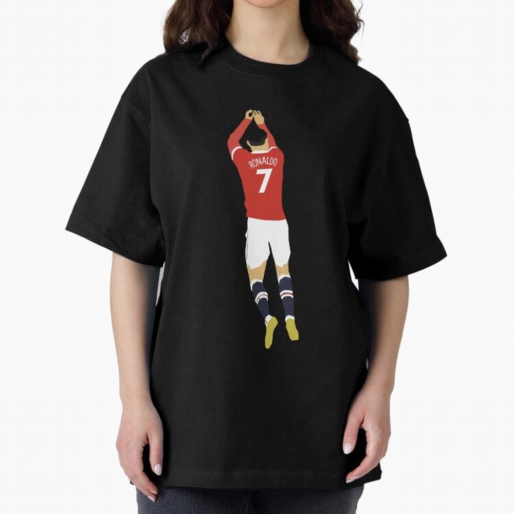 Cristiano Ronaldo Oversized T-Shirt Celebrate Soccer Greatness during FIFA World Cup 2026 Celebrating Cristiano Ronaldo, Haaland and CR7, Argentina, France and Brazil Energy, Goal Celebration Energy, Supporter Heritage, Football Icons and Worldwide