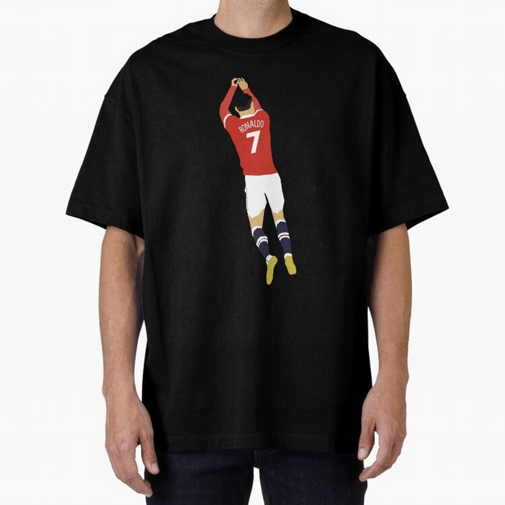Cristiano Ronaldo Oversized T-Shirt Celebrate Soccer Greatness during FIFA World Cup 2026 Celebrating Cristiano Ronaldo, Haaland and CR7, Argentina, France and Brazil Energy, Goal Celebration Energy, Supporter Heritage, Football Icons and Worldwide