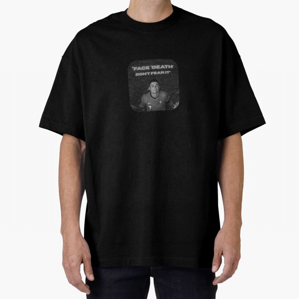 CR7 Fearless Icon Oversized T-Shirt Celebrate Football Dreams Across FIFA World Cup 2026 Group Stage for Fans of Cristiano Ronaldo, Haaland and CR7 and Portugal, Spain and Germany, Bringing Goal Celebration Energy, Supporter Heritage, Football