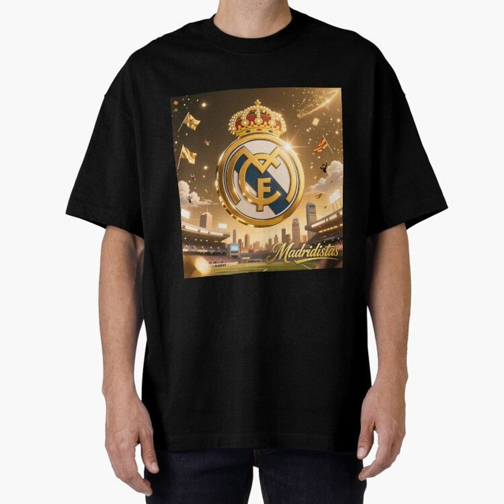 Madridistas Oversized T-Shirt Join Supporters Worldwide for FIFA World Cup 2026 for Fans of Messi, Neymar and Mbappe and Argentina, France and Brazil, Bringing Champion Mindset, Group Stage Buzz, Knockout Tension and Passionate Fan Culture; Created
